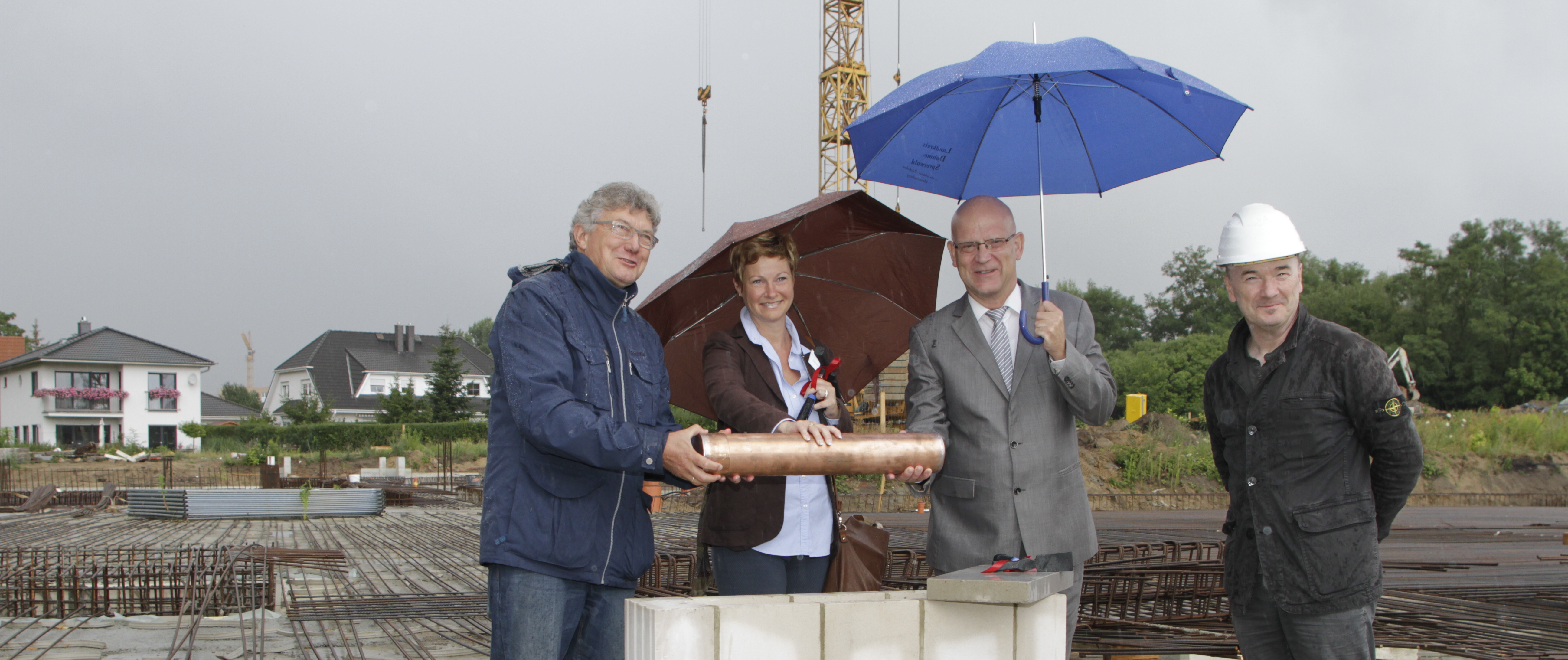 Der Bau des neuen Gebäudes geht voran 